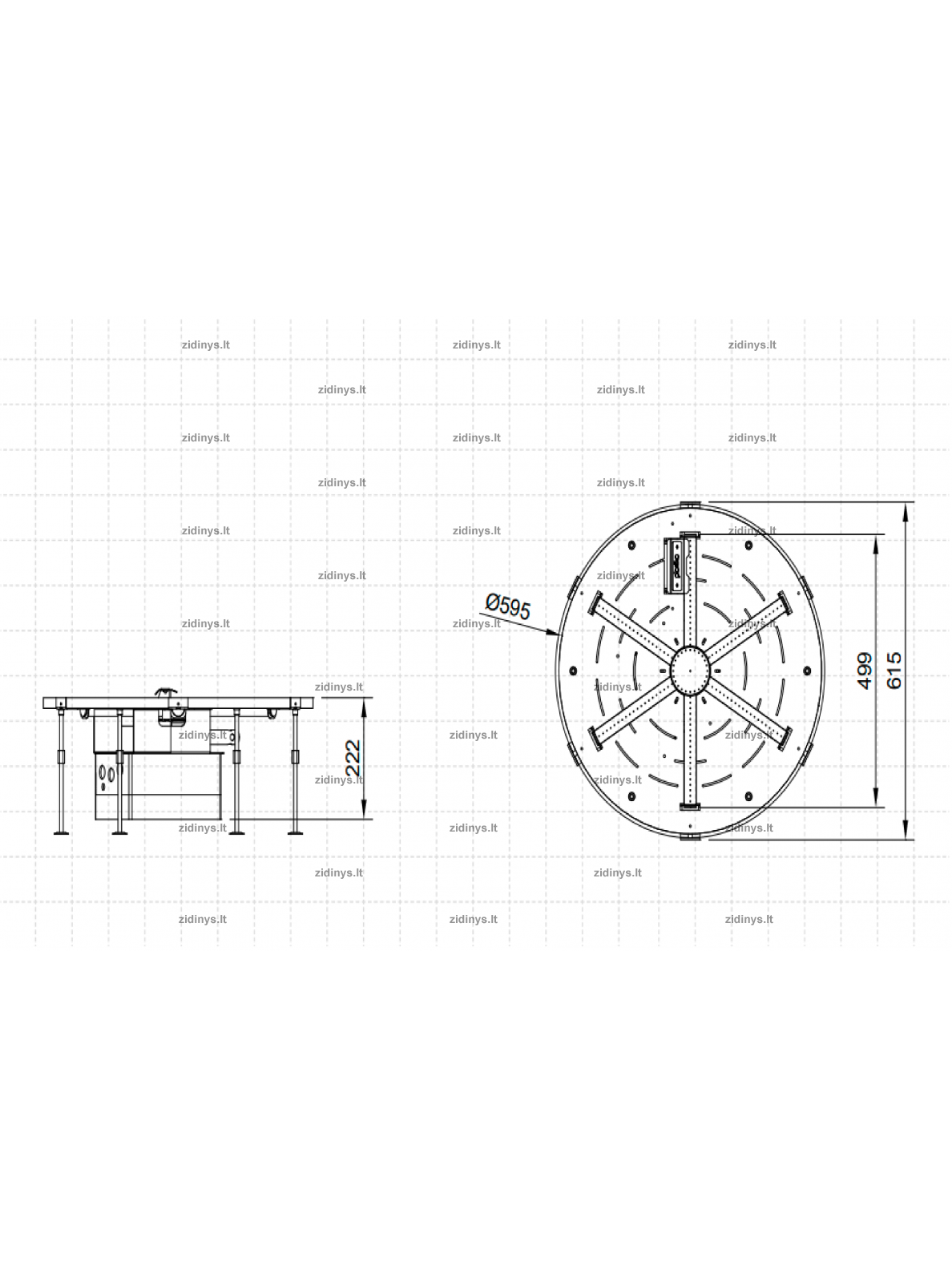 Kasetė dujiniam lauko ugniakurui - aukurui montuoti Planika Galio Star Insert Automatic 1