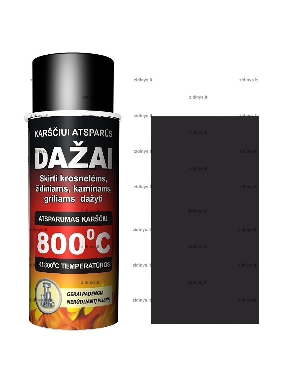 Karščiui atsparūs purškiami dažai Karščiui atsparūs purškiami dažai