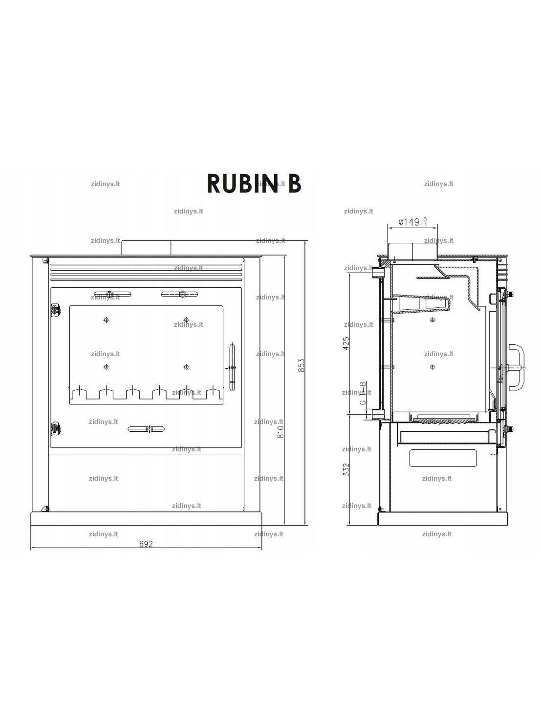 Krosnelė Victoria Rubin B 2