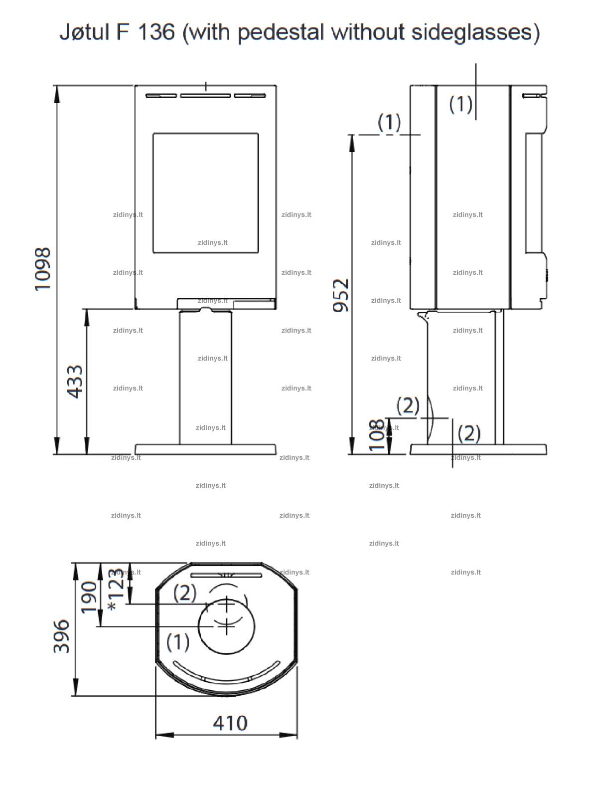 Krosnelė Jotul F 136 1 Krosnelė Jotul F 136 1