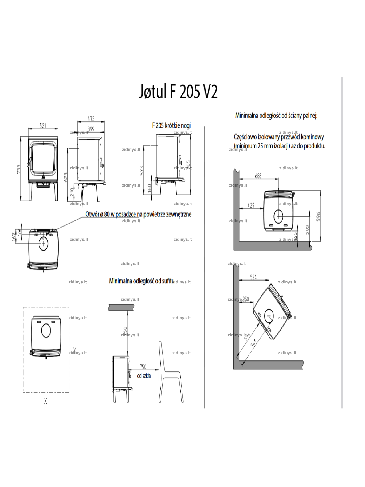 Krosnelė Jotul F 205 2