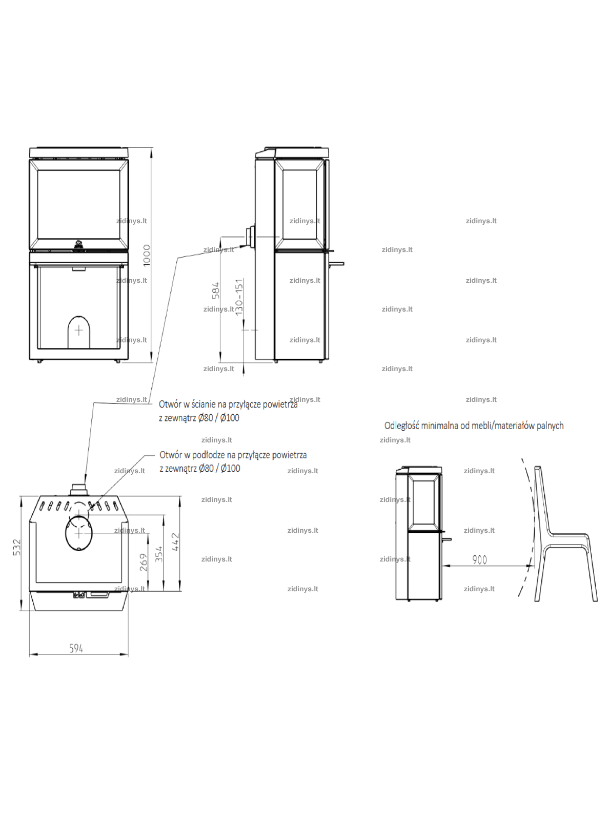 Krosnelė Jotul F 520 1 Krosnelė Jotul F 520 1