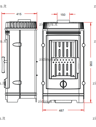 Krosnelė INVICTA Cassine 1 Krosnelė INVICTA Cassine 1