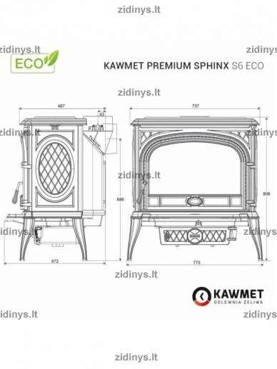 Krosnelė KAWMET Premium SPHINX S6 ECO 5