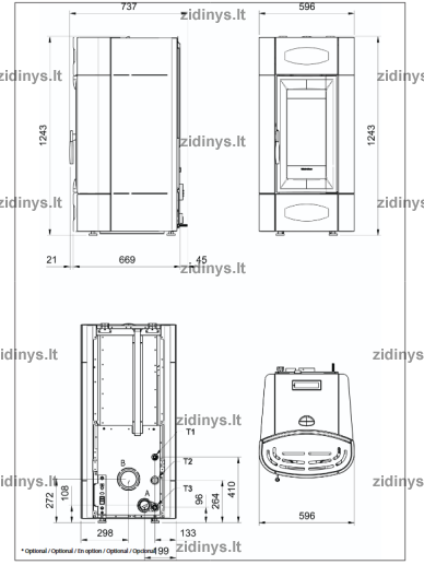 Krosnelė EXTRAFLAME Isidora Idro H23 3