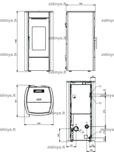 Krosnelė EXTRAFLAME Marina Idro H13 3 Krosnelė EXTRAFLAME Marina Idro H13 3