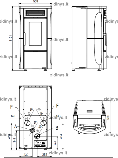 Krosnelė EXTRAFLAME Terry Plus 3 Krosnelė EXTRAFLAME Terry Plus 3