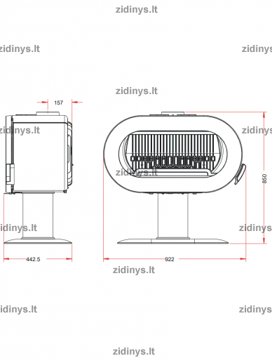Krosnelė INVICTA Fifty 1 Krosnelė INVICTA Fifty 1