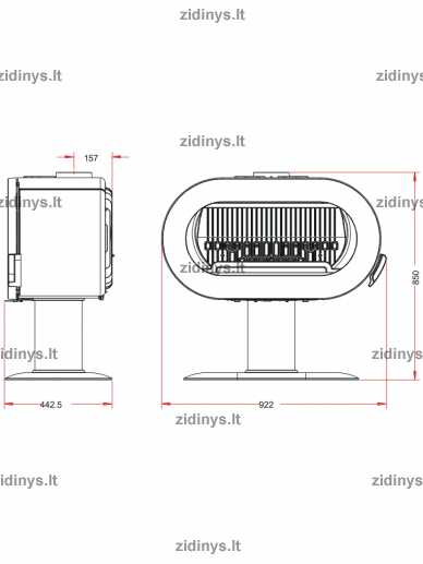 Krosnelė INVICTA Fifty 1 Krosnelė INVICTA Fifty 1