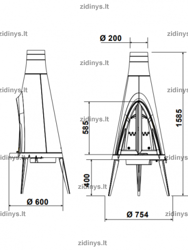Krosnelė INVICTA Tipi 1 Krosnelė INVICTA Tipi 1