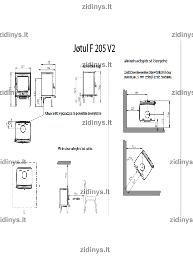 Krosnelė Jotul F 205 2