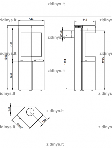Krosnelė NORDPEIS Quadro 3 Basic 4 Krosnelė NORDPEIS Quadro 3 Basic 4
