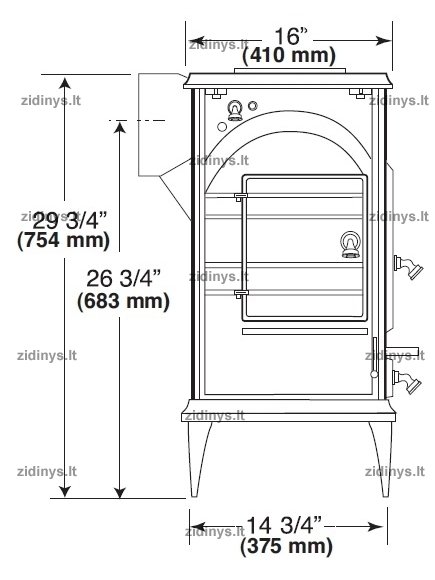 Krosnelė DuchWest Small 2460 2 Krosnelė DuchWest Small 2460 2