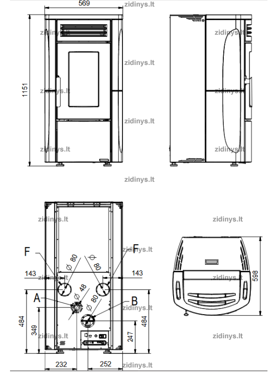 Krosnelė EXTRAFLAME Terry Plus 3 Krosnelė EXTRAFLAME Terry Plus 3