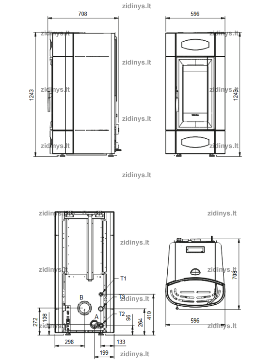 Krosnelė EXTRAFLAME Isidora Idro H20 3