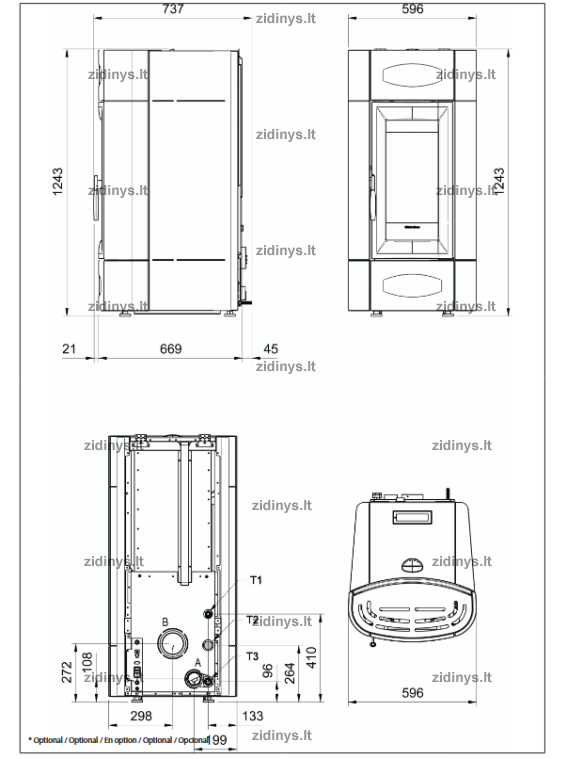 Krosnelė EXTRAFLAME Isidora Idro H23 3