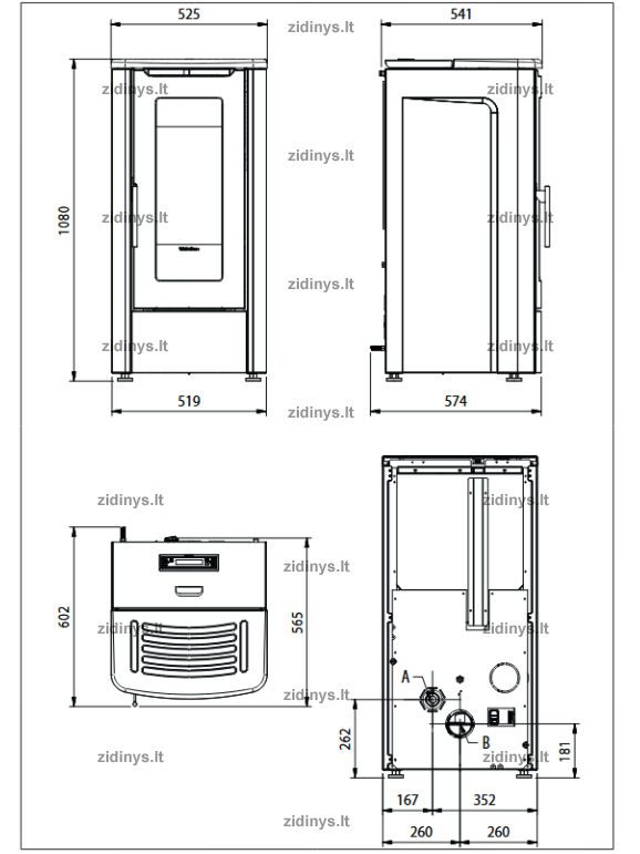Krosnelė EXTRAFLAME Dahiana 4 Krosnelė EXTRAFLAME Dahiana 4