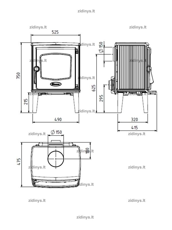 Krosnelė DOVRE 525CB 1