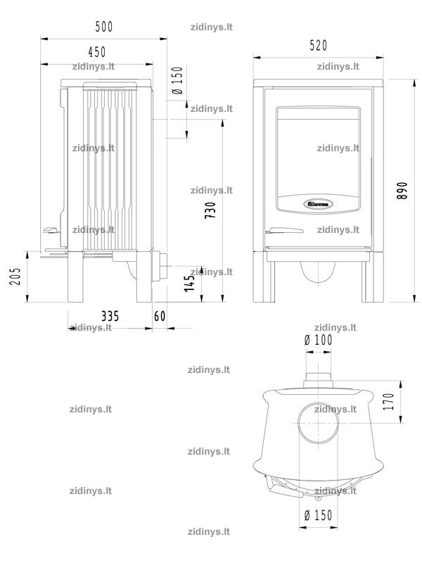 Krosnelė DOVRE ASTRO 2/L 2 Krosnelė DOVRE ASTRO 2/L 2