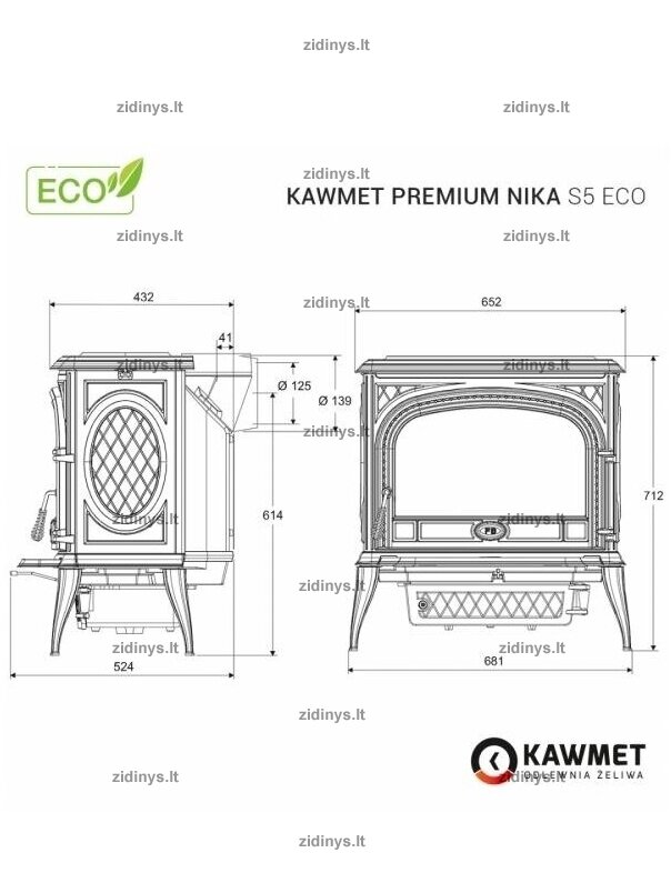 Krosnelė KAWMET Premium NIKA S5 ECO 7