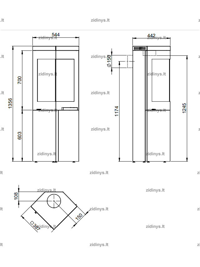 Krosnelė NORDPEIS Quadro 3 Basic 4 Krosnelė NORDPEIS Quadro 3 Basic 4