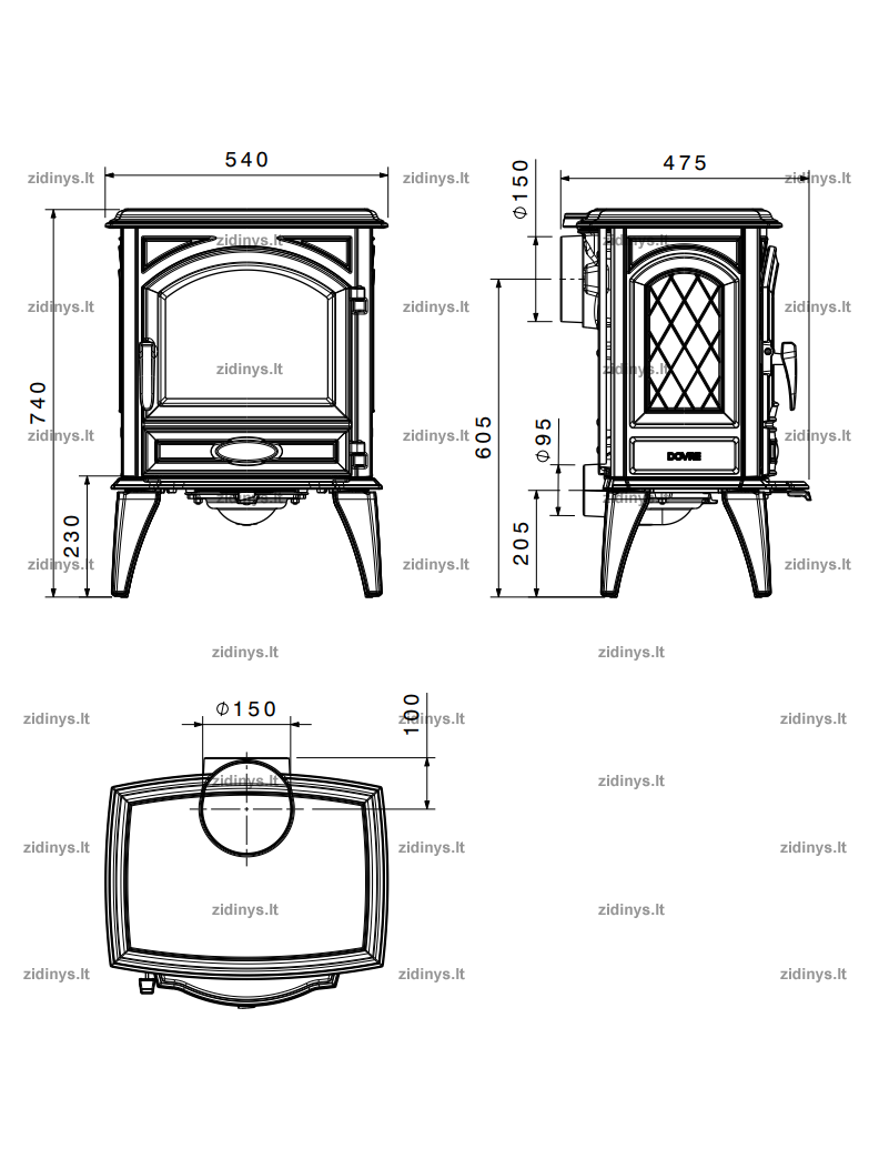 Krosnelė DOVRE 540W 3