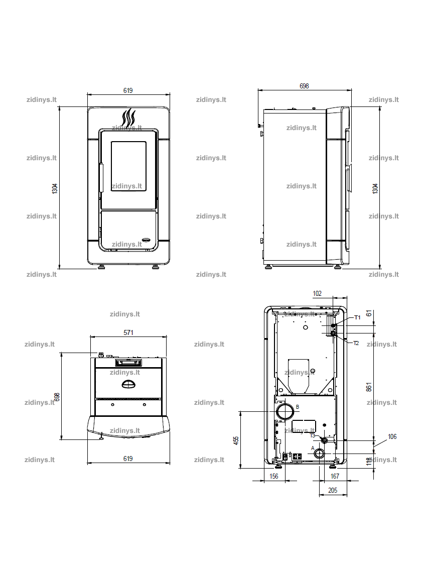 Krosnelė EXTRAFLAME Diadema Idro 1 Krosnelė EXTRAFLAME Diadema Idro 1