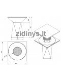 Lauko kepimo grilis Artiss G1 corten 5 Lauko kepimo grilis Artiss G1 corten 5