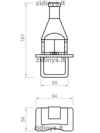 Lauko židinys - grilis BARBECUES Spring BT/BB 1 Lauko židinys - grilis BARBECUES Spring BT/BB 1