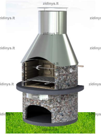 Lauko židinys - grilis BARBECUES Rondo SN/K/GB Lauko židinys - grilis BARBECUES Rondo SN/K/GB