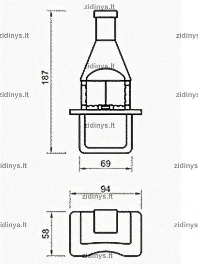 Lauko židinys - grilis BARBECUES Spring BT/GB 1