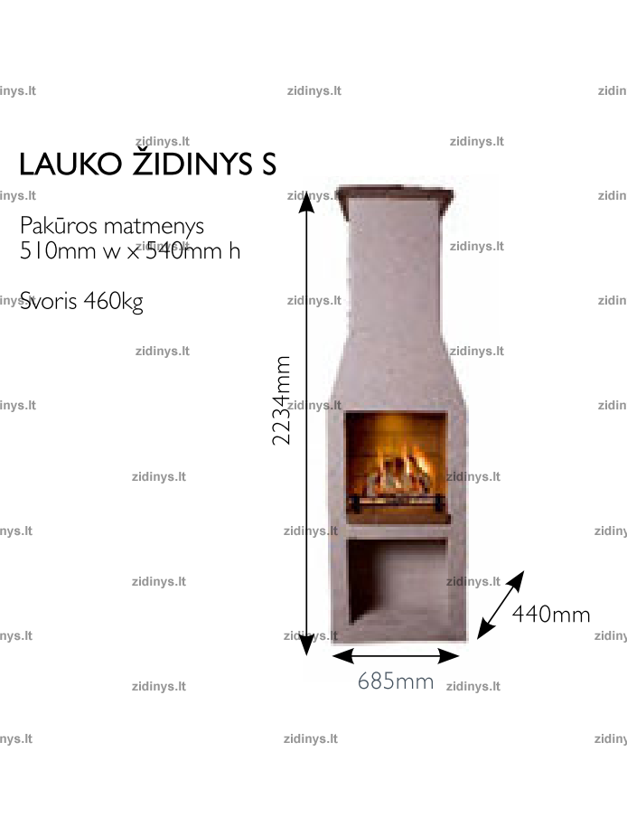 Lauko židinys Shiedel Kingfire S 4