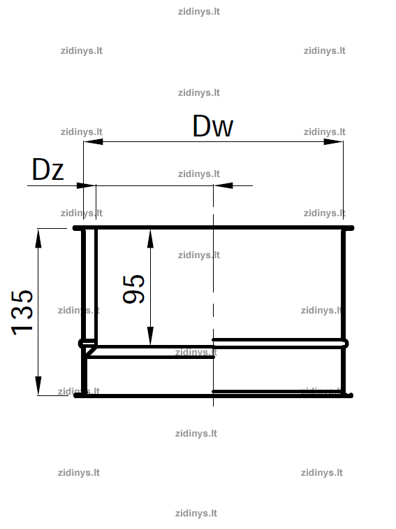 Pajungimo lizdas DARCO Ø120 mm 1 Pajungimo lizdas DARCO Ø120 mm 1