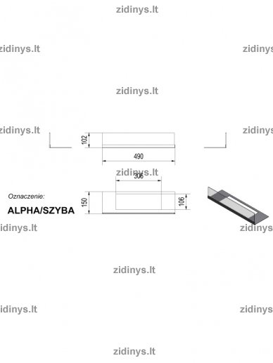 Stiklas biožidiniui Kratki Alpha 2 Stiklas biožidiniui Kratki Alpha 2