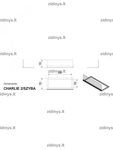 Stiklas biožidiniui Kratki Charlie 2 1