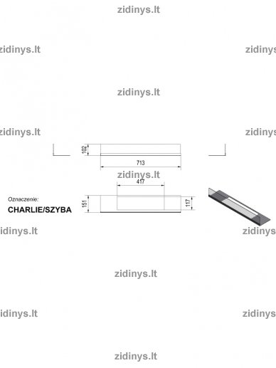 Stiklas biožidiniui Kratki Charlie 2 Stiklas biožidiniui Kratki Charlie 2
