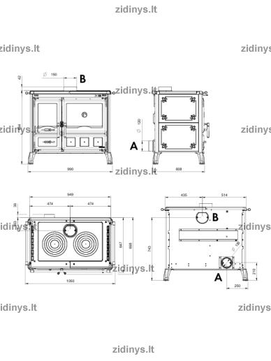 Viryklė NORDICA Gardenia XXL Petra 1