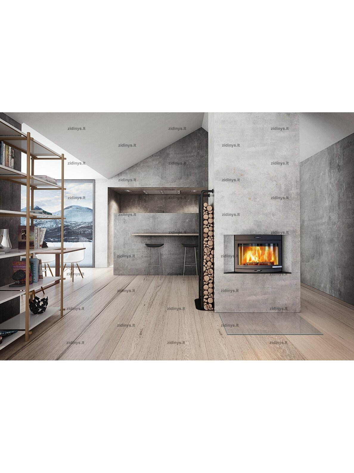 Židinys Jotul I 400 Panorama 2 Židinys Jotul I 400 Panorama 2
