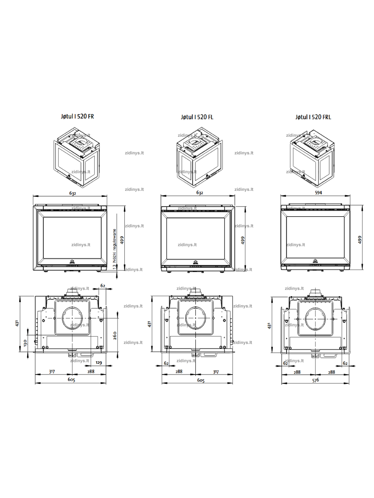 Židinys Jotul I 520 FRL 1