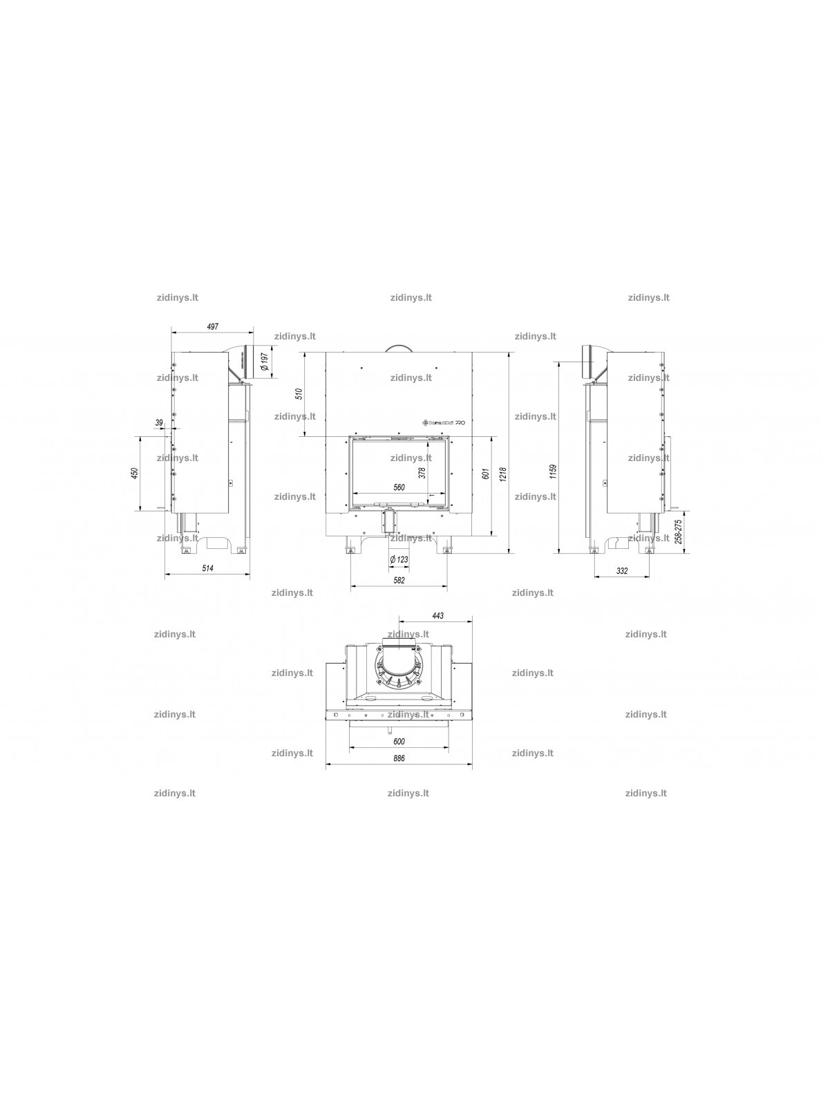 Židinys KRATKI MBM /G 10kw 4 Židinys KRATKI MBM /G 10kw 4
