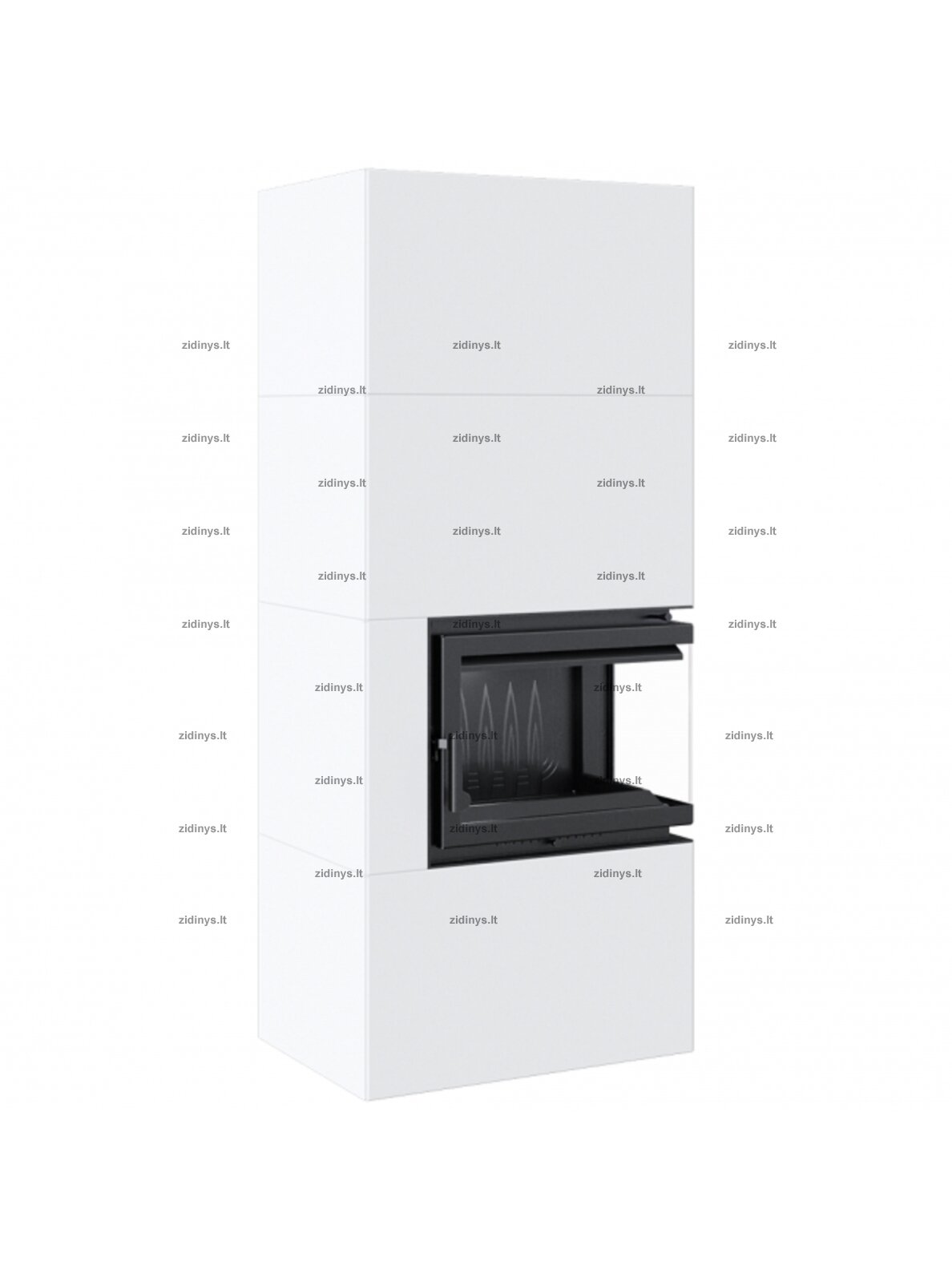 Židinys KRATKI Simple 8 P/BS Box baltas 1