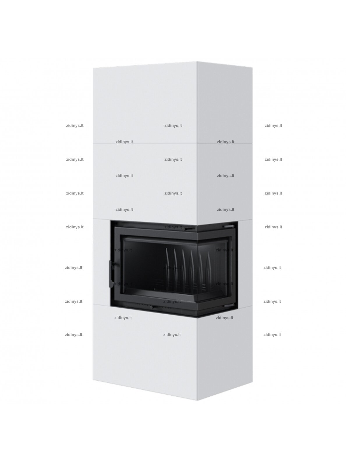 Židinys KRATKI Simple 8 P/BS Box baltas