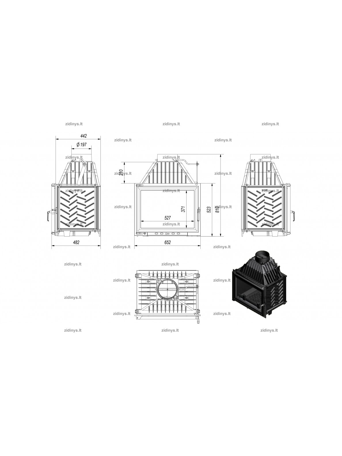 Židinys Kratki Zuzia 15 kw 1 Židinys Kratki Zuzia 15 kw 1