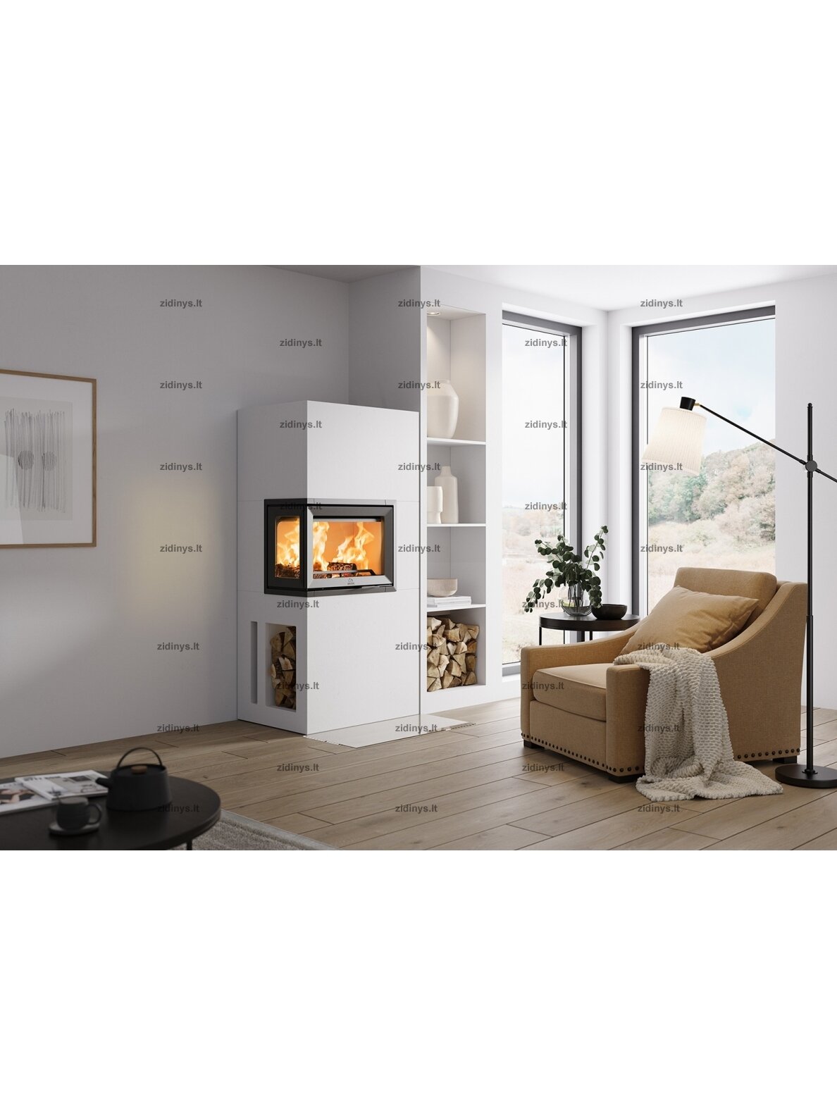 Židinys su apdaila Jotul FS 520 FL 1 Židinys su apdaila Jotul FS 520 FL 1