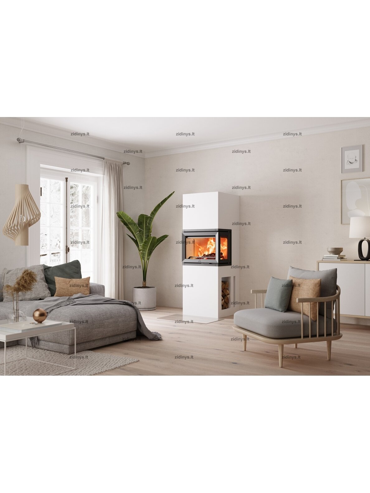 Židinys su apdaila Jotul FS 520 FRL 2 Židinys su apdaila Jotul FS 520 FRL 2