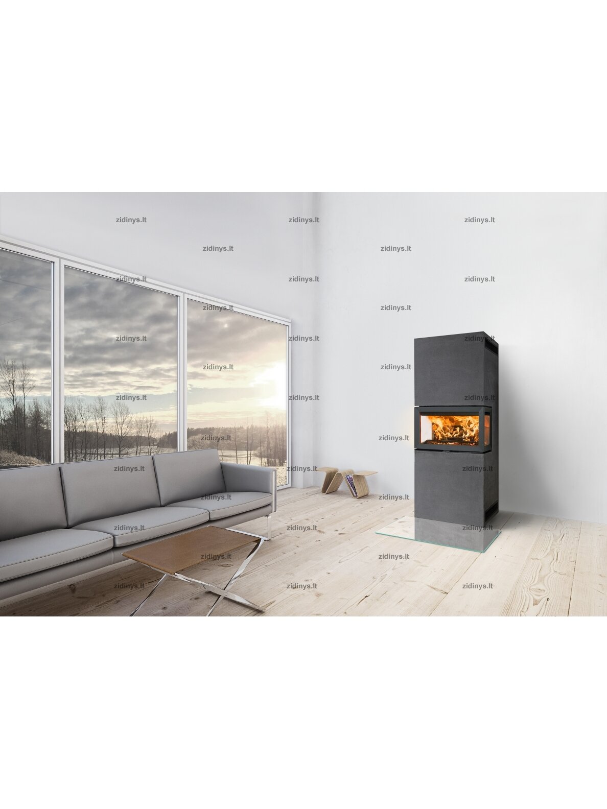 Židinys su apdaila Jotul FS 620 1 Židinys su apdaila Jotul FS 620 1