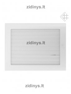 Židinio grotelės 22 x 30 baltos su žaliuze