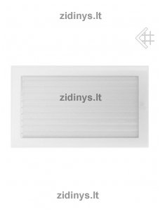 Židinio grotelės 22 x 37 baltos su žaliuze