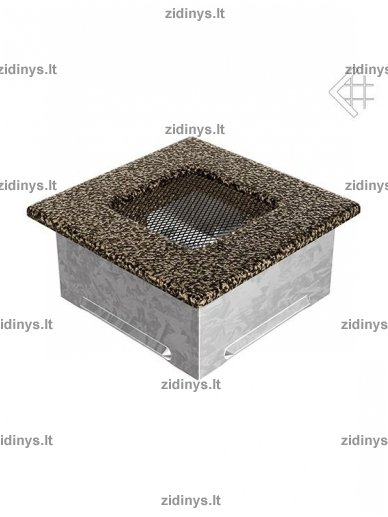 Židinio grotelės 11 x 11 juodai auksinės 1 Židinio grotelės 11 x 11 juodai auksinės 1
