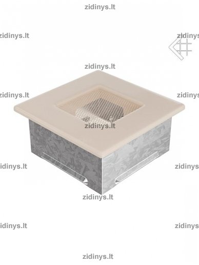 Židinio grotelės 11 x 11 kreminės 1 Židinio grotelės 11 x 11 kreminės 1